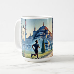 Laufen in der Blauen Moschee von Istanbul Kaffeetasse