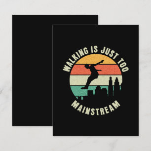 Laufen ist einfach zu Mainstream Begleitkarte