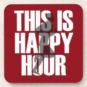 Laufen ist glückliche Stunde Getränkeuntersetzer