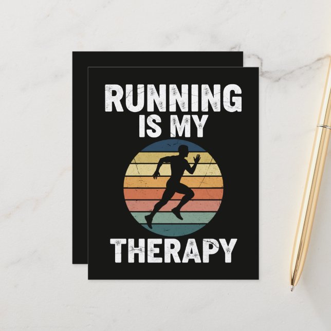 Laufen ist meine Therapie (Vorderseite/Rückseite Beispiel)