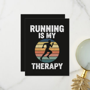 Laufen ist meine Therapie Dankeskarte