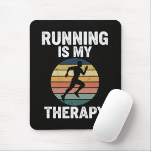 Laufen ist meine Therapie Mousepad