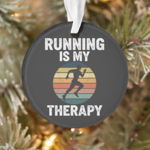 Laufen ist meine Therapie Ornament