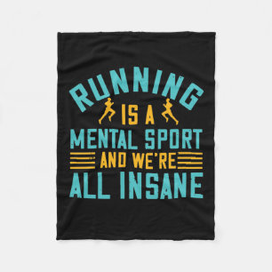 Laufen - Laufen ist ein mentaler Sport Fleecedecke