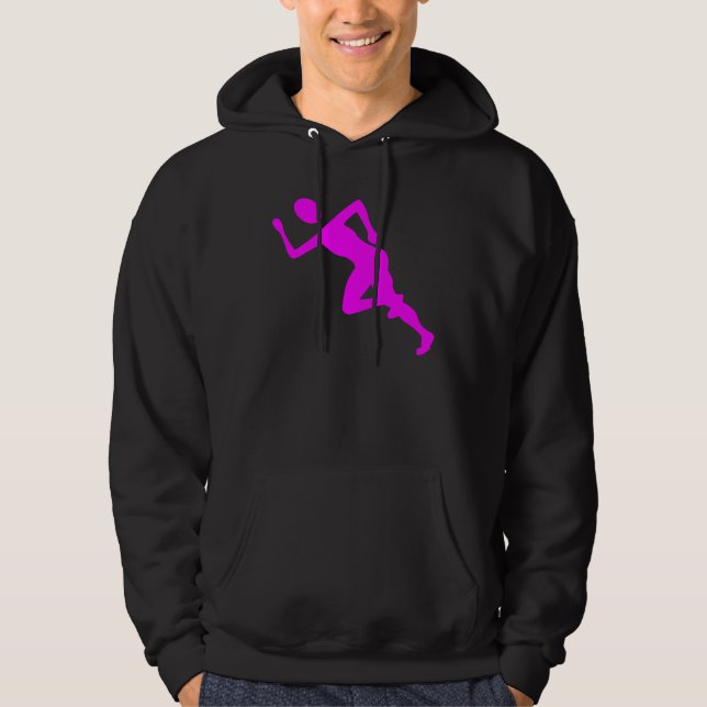 Laufen - Magenta Hoodie (Vorderseite)