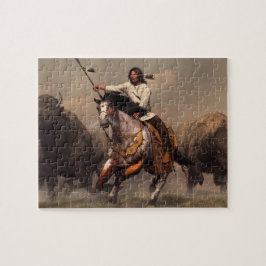 Laufen mit Büffel Puzzle