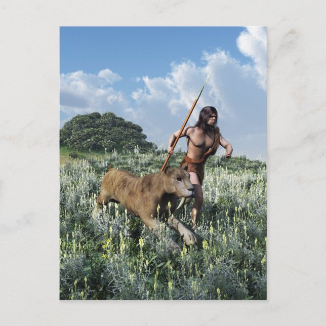 Laufen mit dem Tiger Postkarte (Vorderseite)