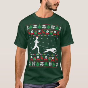 Laufen mit Hunden Ugly Weihnachtssüßer mit X T-Shirt
