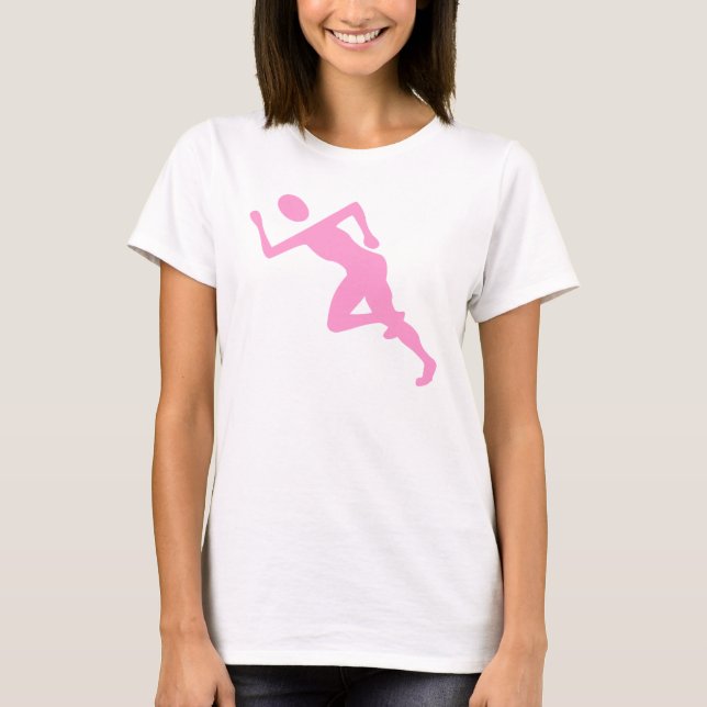 Laufen - Rosa T-Shirt (Vorderseite)