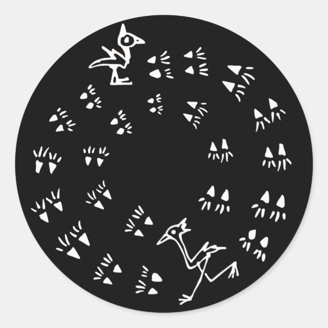 Laufen Runder Aufkleber (Vorderseite)