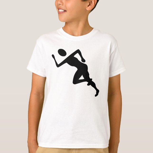Laufen - Schwarz T-Shirt (Vorderseite)