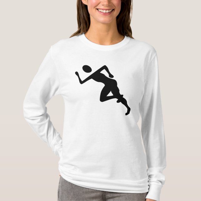 Laufen - Schwarz T-Shirt (Vorderseite)