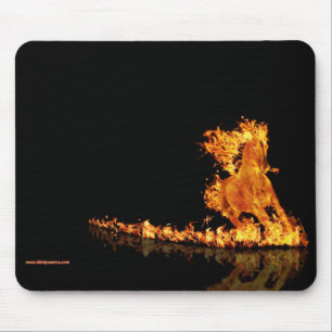 Laufen Sie das Feuer - Mausunterlage Mousepad