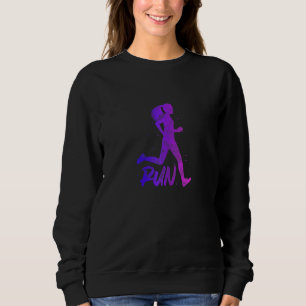Laufen Sie den Marathonlauf und den Feldläufer D. Sweatshirt
