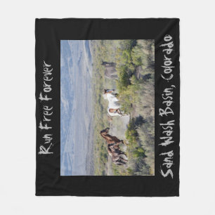 Laufen Sie frei für immer Fleecedecke