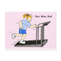Laufen Sie Mama Run Lady auf Treadmill