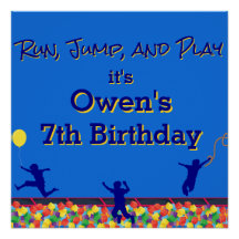 Laufen, springen und Geburtstagskurs verhindern