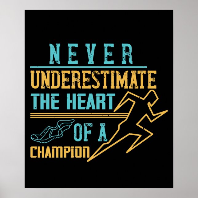 Laufen - Unterschätzen Sie nie den Meister Poster (Vorne)