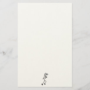 Laufen von Stickman Track und Field Briefpapier