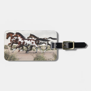 Laufen wie der Wind - Galloping Paint Horses Gepäckanhänger