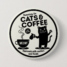 Laufend auf Katzen und Kaffee