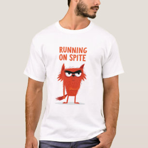 Laufend aus Trotz Lustige mürrische Fuchsfigur Ges T-Shirt
