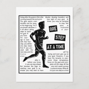 Laufend nach Zielen Motivationsbestimmung Postkarte