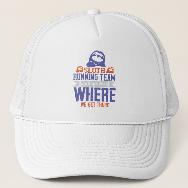 Laufend - Sloth Running Team Truckerkappe (Vorderseite)