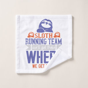 Laufend - Sloth Running Team Waschlappen