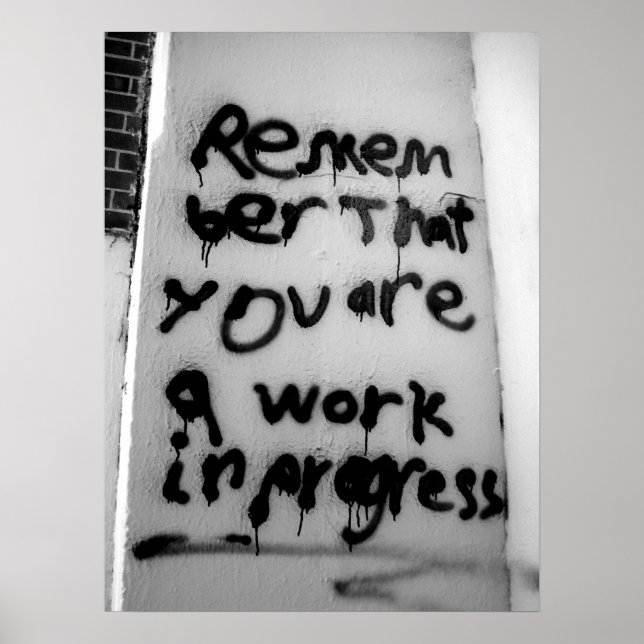 Laufende Arbeiten Poster (Vorne)