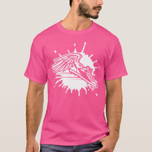Laufende Clubschuhe mit Wings Track Team T-Shirt