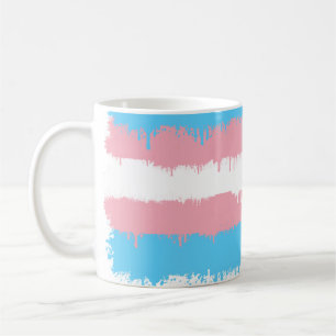 Laufende Farbe der Transport-Stolzflagge Kaffeetasse