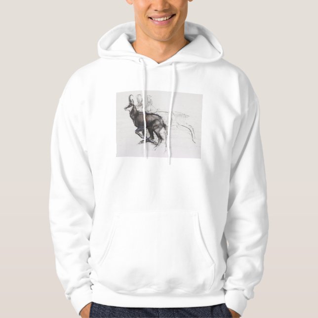 Laufende Gämse Hoodie (Vorderseite)