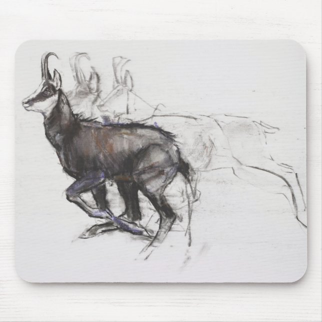 Laufende Gämse Mousepad (Vorne)