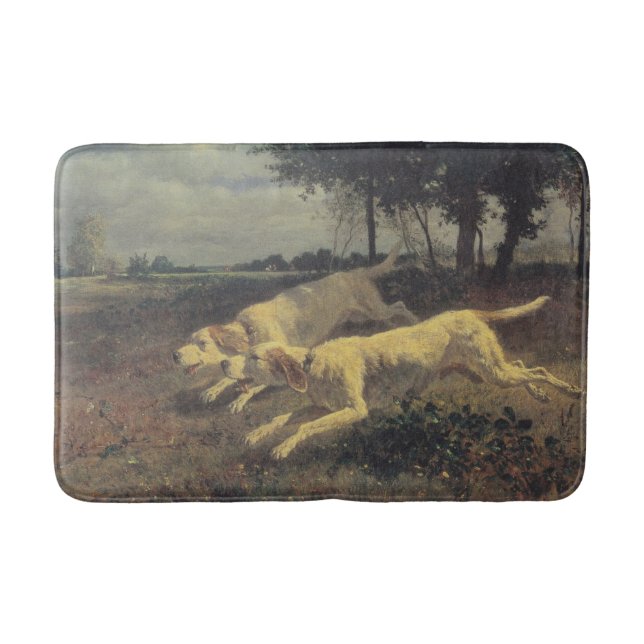 Laufende Hunde (Beagles) (von Constant Troyon) Badematte (Vorderseite)