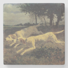 Laufende Hunde (Beagles) (von Constant Troyon) Steinuntersetzer