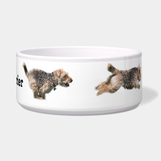 Laufende Hundeschüssel Walisers Terrier Napf (Rechts)