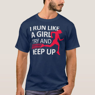 Laufende Joggen Sport Fitness Girl Woman Geschenk T-Shirt