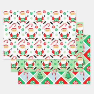 Laufende Läufer Feiertagsgeschenkverpackungspapier Geschenkpapier Set