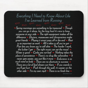 Laufende Leben-Lektionen Mousepad