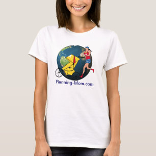 Laufende Mama-lange Hülse T-Shirt