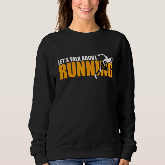 Laufende Marathon Runner Liebe Trail Training Sweatshirt (Vorderseite)