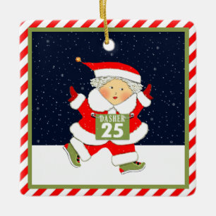 Laufende Mrs. Runner Keramikornament
