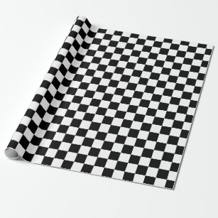 Laufende Musterverpackung Checkered Flagge Auto Geschenkpapier