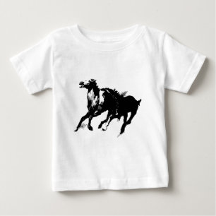 Laufende Pferde Baby T-shirt