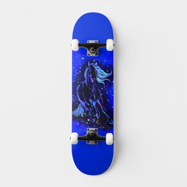 Laufende Pferde-Skateboard Skateboard (Vorderseite)