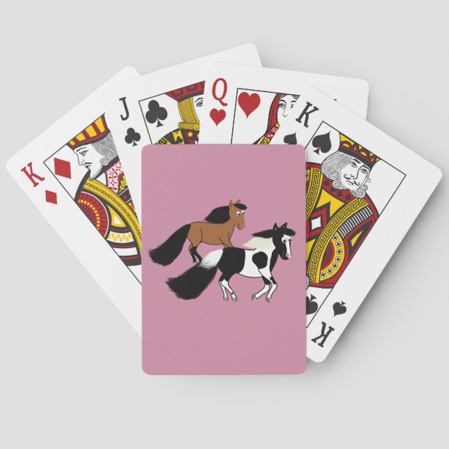 Laufende Pferde Spielkarten (Rückseite)