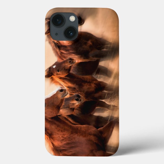 Laufende Pferde, Weichheit und fliegende Mähne Case-Mate iPhone Hülle (Rückseite)