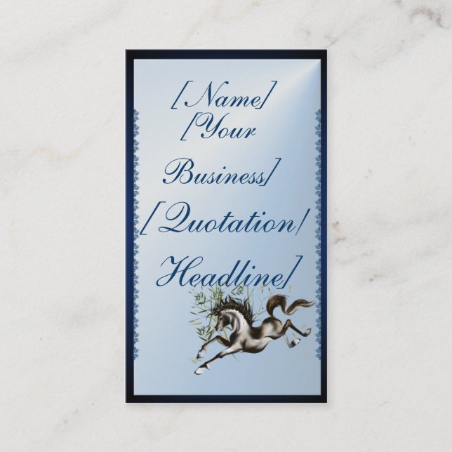 Laufende PferdeVisitenkarten Visitenkarte (Vorderseite)