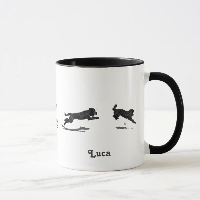 Laufende portugiesische Wasser-HundeTasse Tasse (Rechts)